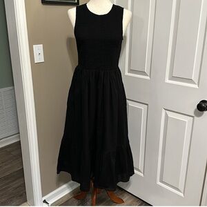 J Crew smocked midi dress